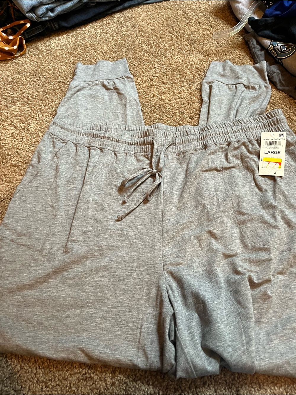 State of  day women’s Gray Drawstring Lounge Pants - Large